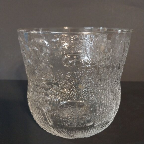 NUUTAJÄRVI Arabia Of Finland Oiva Toikka Fauna Animal Pattern Glass Bowl - Picture 1 of 7